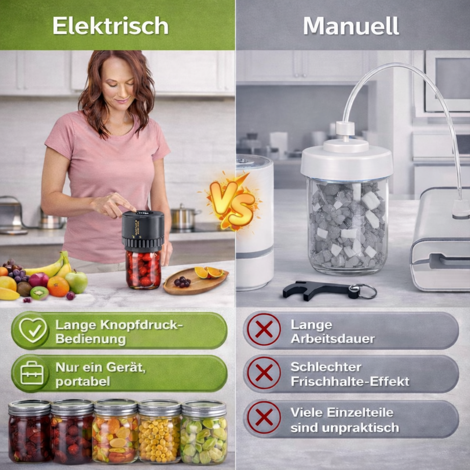 FreshSeal Pro - Vakuumiergerät für 5x längere Frische