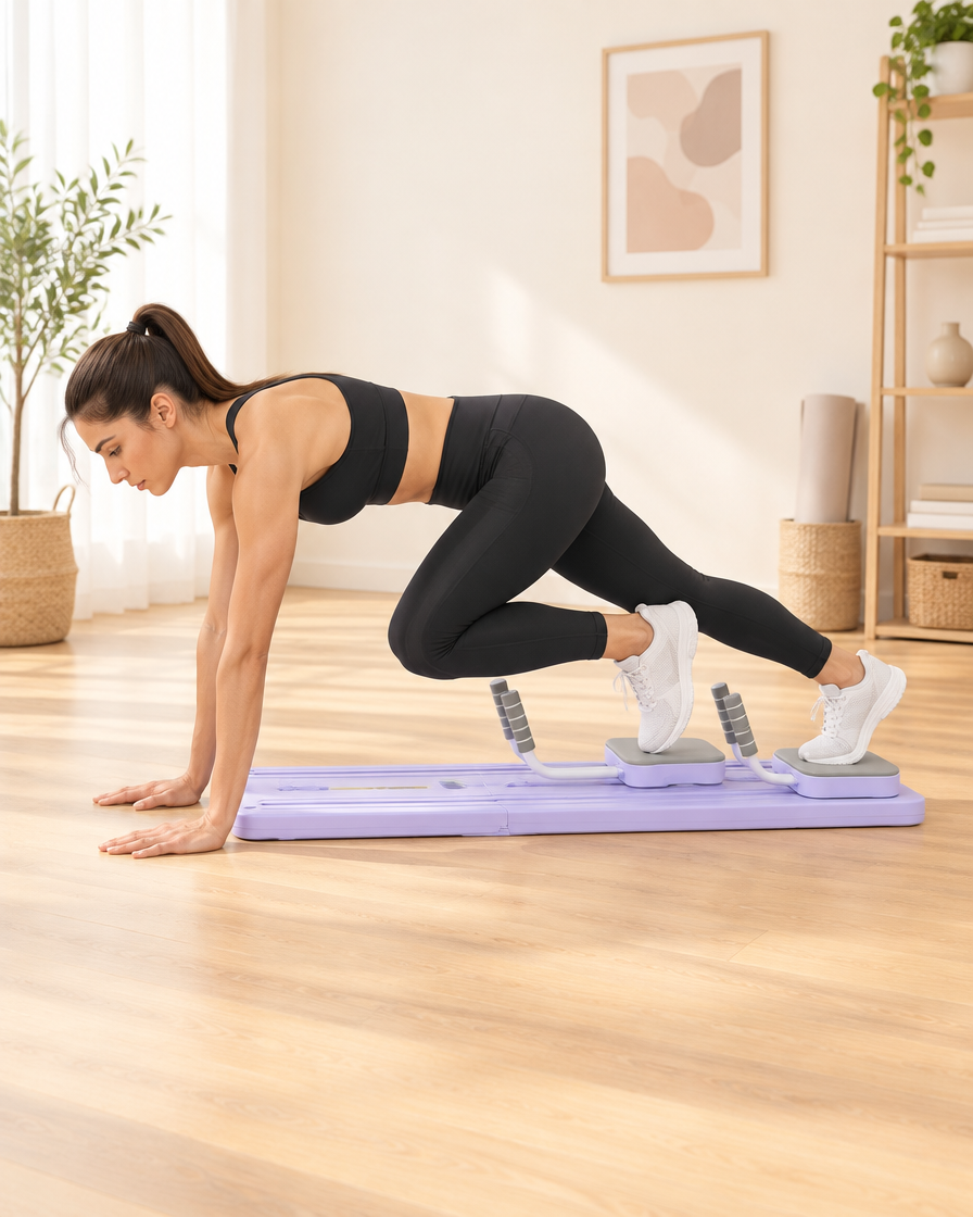 Plank-Knie-Zug